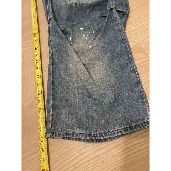 Free People We The Free Modern Love Pull On Jeans Blue Wave Combo Distressed - Picture 14 of 15